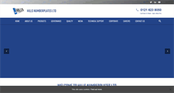 Desktop Screenshot of hillsnumberplates.com
